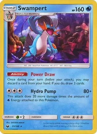 Swampert (SM Celestial Storm) (35/168) [Deck Exclusives] Holofoil - Holo Rare