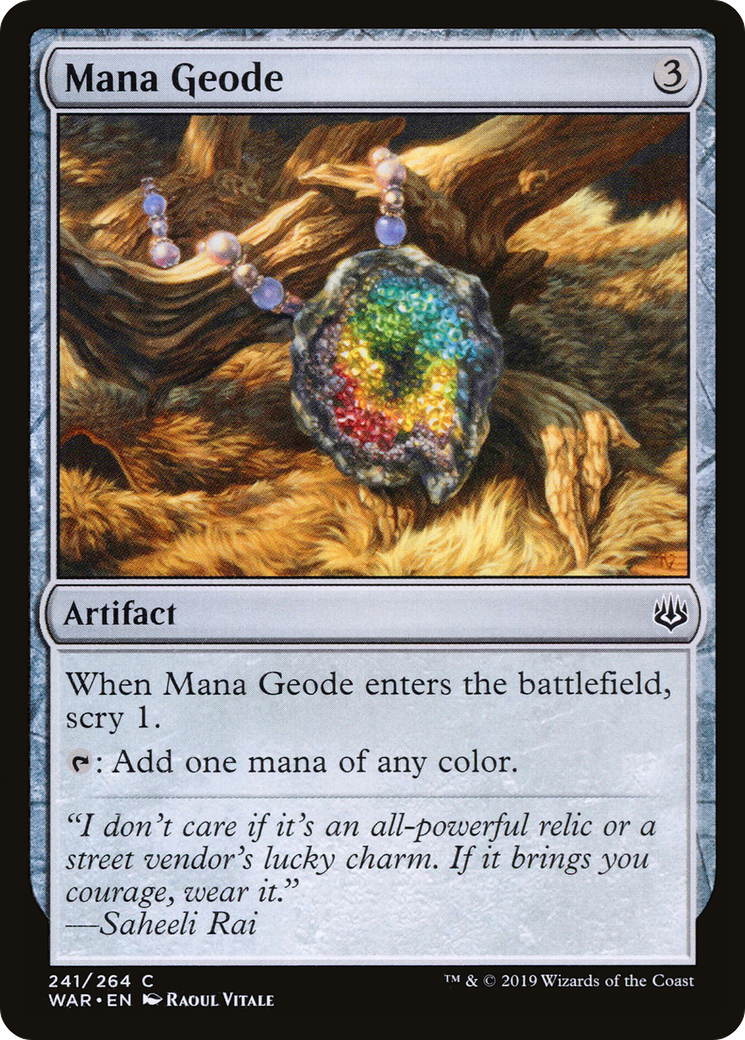 Mana Geode (WAR-241) [War of the Spark] Foil