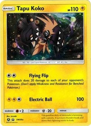 Tapu Koko - SM30a (SM30a/248) [Alternate Art Promos] Holofoil - Promo