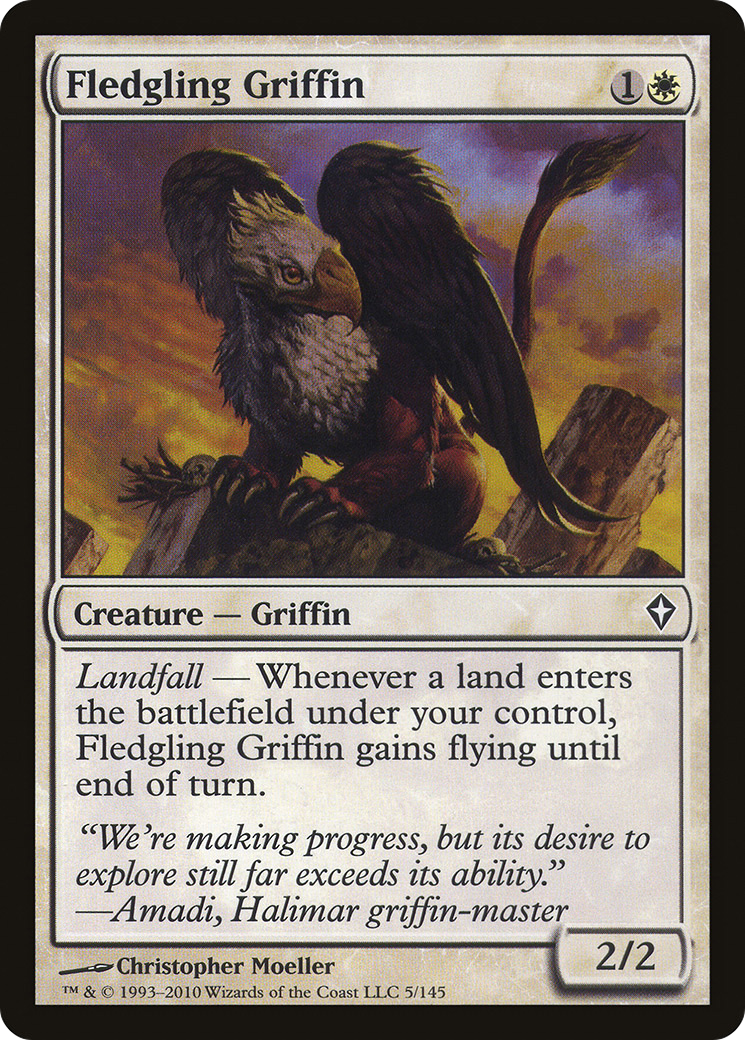 Fledgling Griffin (WWK-005) [Worldwake] Foil