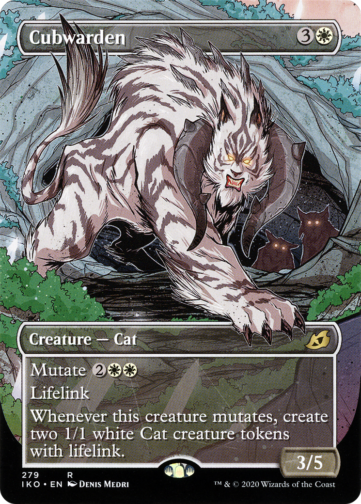 Cubwarden (Showcase) (IKO-279) (Borderless) [Ikoria: Lair of Behemoths] Foil