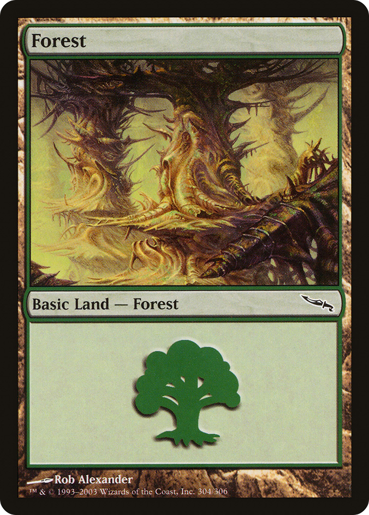 Forest (MRD-304) [Mirrodin] Foil