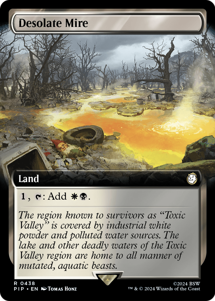 Desolate Mire (Extended Art) (PIP-438) [Fallout] Foil