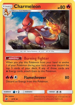 Charmeleon (002/70) [Dragon Majesty] - Uncommon