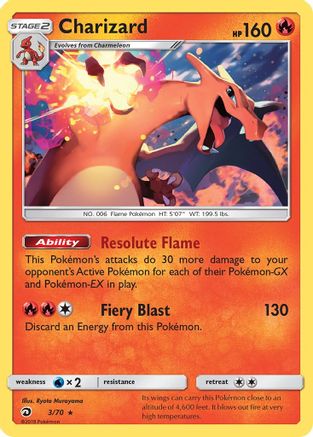 Charizard (003/70) [Dragon Majesty] Holofoil - Holo Rare
