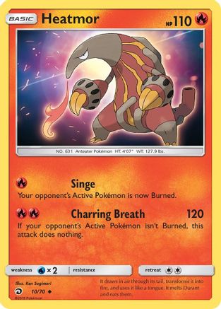 Heatmor (10/70) [Dragon Majesty] Reverse Holofoil - Uncommon