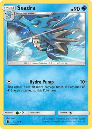 Seadra (17/70) [Dragon Majesty] Reverse Holofoil - Uncommon