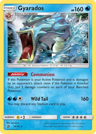 Gyarados (020/70) [Dragon Majesty] Holofoil - Holo Rare