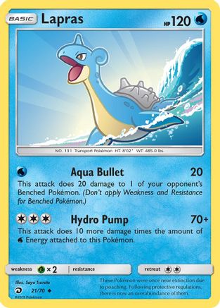 Lapras (021/70) [Dragon Majesty] Reverse Holofoil - Uncommon