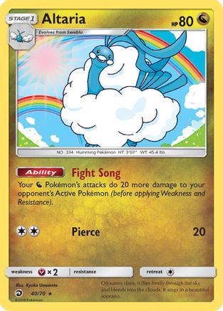 Altaria (040/70) [Dragon Majesty] Holofoil - Holo Rare