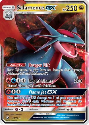 Salamence GX (044/70) [Dragon Majesty] Holofoil - Ultra Rare
