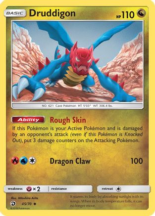 Druddigon (45/70) [Dragon Majesty] Reverse Holofoil - Uncommon