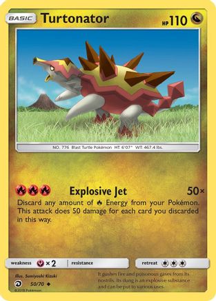 Turtonator (050/70) [Dragon Majesty] Reverse Holofoil - Uncommon