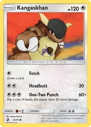 Kangaskhan (55/70) [Dragon Majesty] Reverse Holofoil - Common