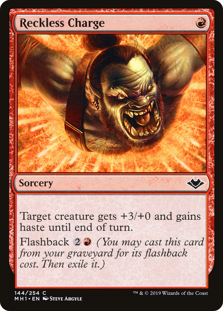 Reckless Charge (MH1-144) [Modern Horizons] Foil