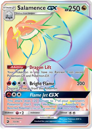 Salamence GX (Secret) (73/70) [Dragon Majesty] Holofoil - Secret Rare