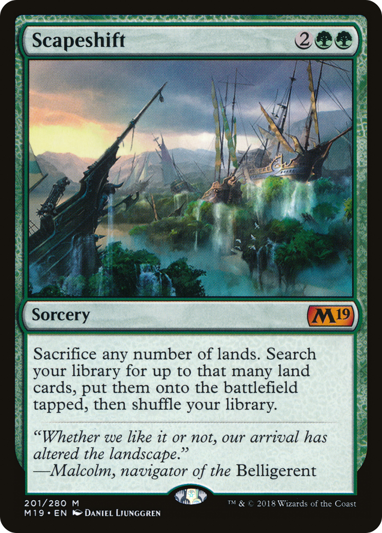 Scapeshift (M19-201) [Core Set 2019] Foil