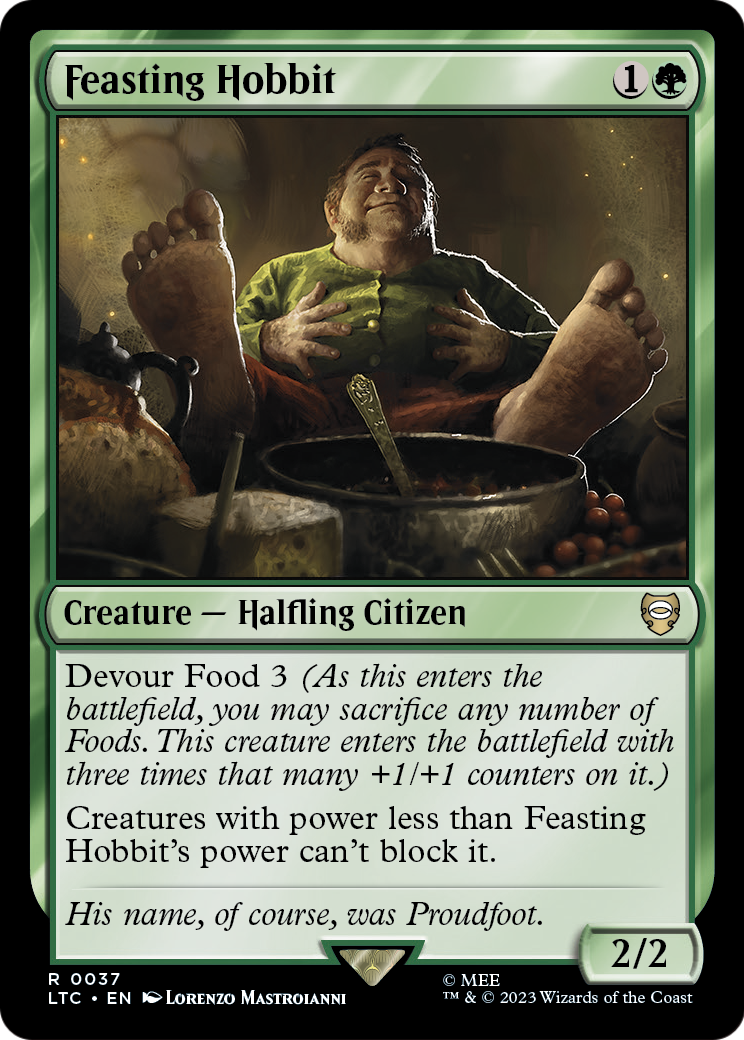 Feasting Hobbit (LTC-037) [Tales of Middle-earth Commander]