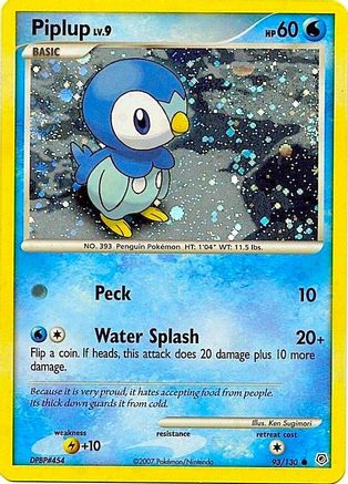 Piplup (Cosmos Holo) (093/130) [Miscellaneous Cards & Products] Holofoil - Promo
