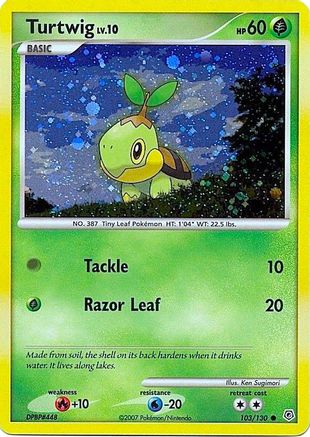 Turtwig (Cosmos Holofoil) (103/130) [League & Championship Cards] Holofoil - Promo
