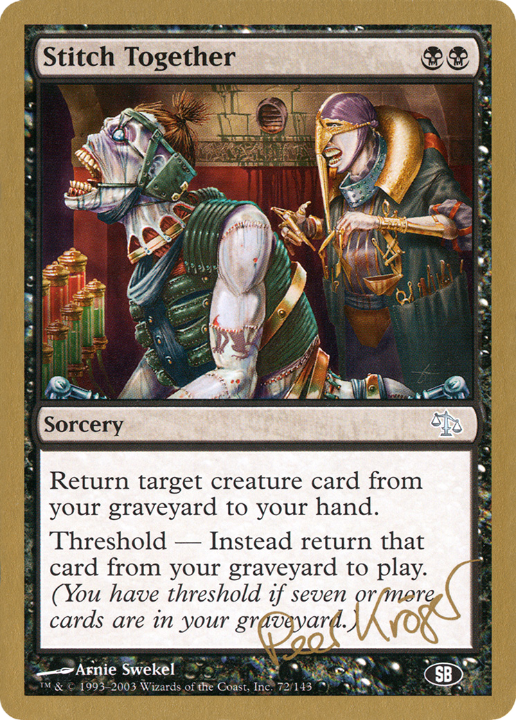 Stitch Together - 2003 Peer Kroger (JUD) (SB) [World Championship Decks 2003]