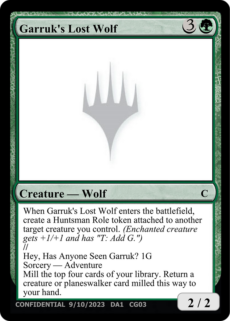 Garruk's Lost Wolf [Unknown Event]