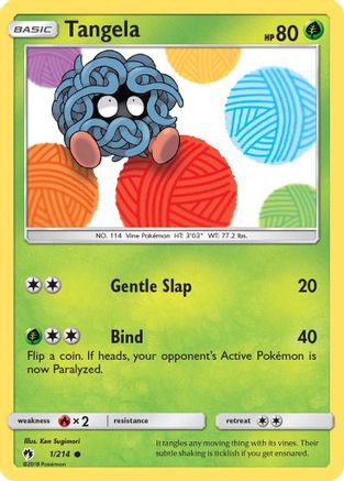 Tangela (001/214) [SM  Lost Thunder] Reverse Holofoil - Common