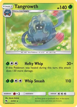 Tangrowth (2/214) [SM  Lost Thunder] Reverse Holofoil - Rare