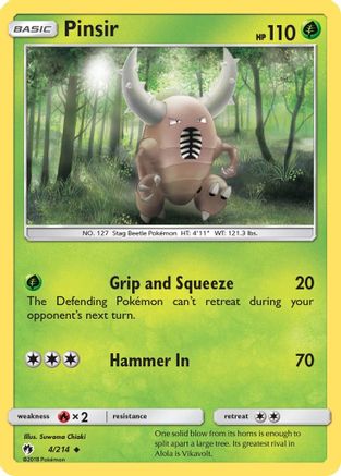 Pinsir (4/214) [SM  Lost Thunder] - Uncommon