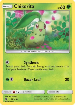 Chikorita (005/214) [SM  Lost Thunder] - Common