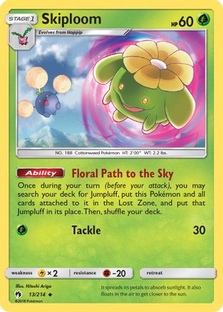Skiploom (013/214) [SM  Lost Thunder] - Uncommon