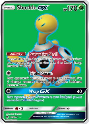 Shuckle GX (Full Art) (195/214) [SM  Lost Thunder] Holofoil - Ultra Rare
