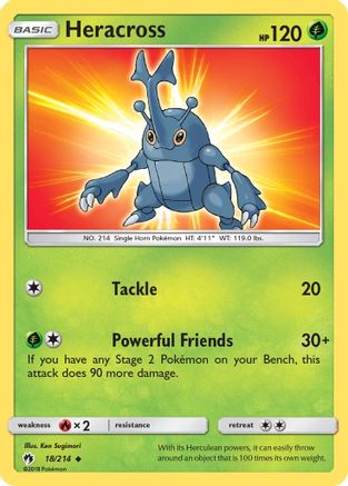 Heracross (018/214) [SM  Lost Thunder] - Uncommon