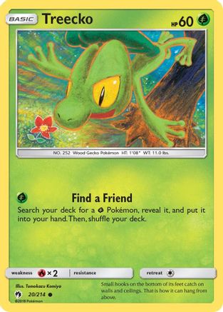 Treecko (020/214) [SM  Lost Thunder] - Common