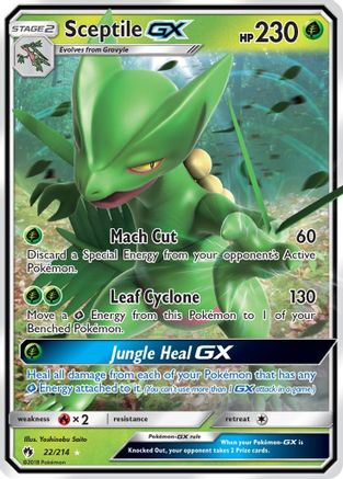 Sceptile GX (022/214) [SM  Lost Thunder] Holofoil - Ultra Rare