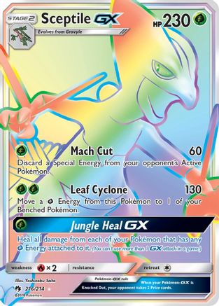Sceptile GX (Secret) (216/214) [SM  Lost Thunder] Holofoil - Secret Rare