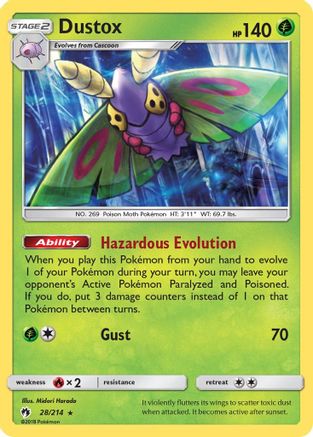Dustox (28/214) [SM  Lost Thunder] - Rare