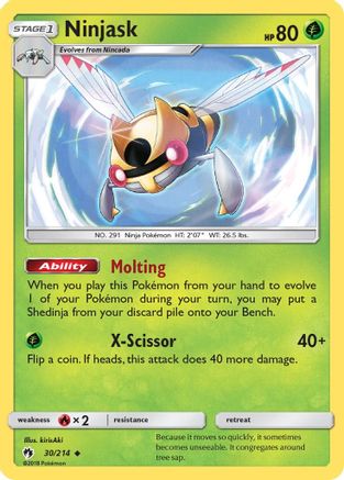 Ninjask (030/214) [SM  Lost Thunder] - Uncommon