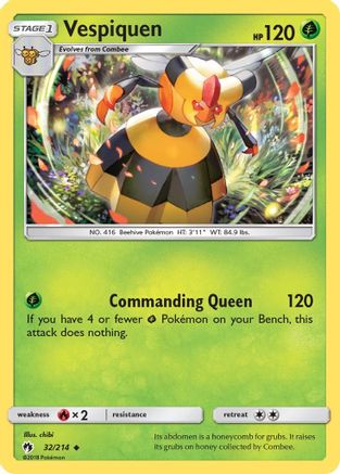 Vespiquen (32/214) [SM  Lost Thunder] - Uncommon