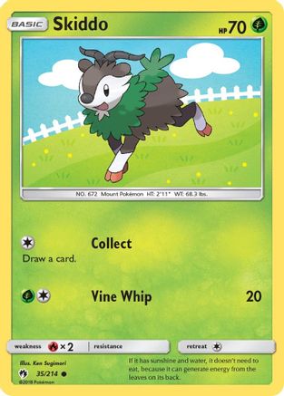 Skiddo (035/214) [SM  Lost Thunder] - Common
