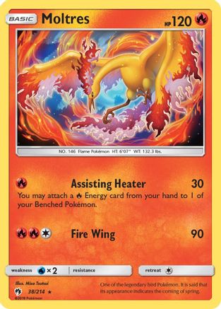 Moltres (038/214) [SM  Lost Thunder] - Rare