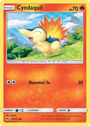 Cyndaquil (040/214) [SM  Lost Thunder] - Common