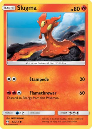 Slugma (43/214) [SM  Lost Thunder] - Common