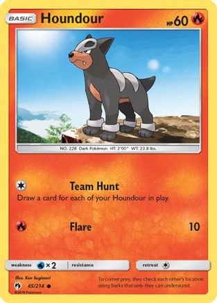 Houndour (045/214) [SM  Lost Thunder] - Common