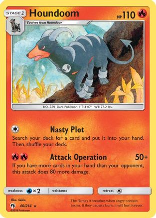 Houndoom (046/214) [SM  Lost Thunder] - Rare