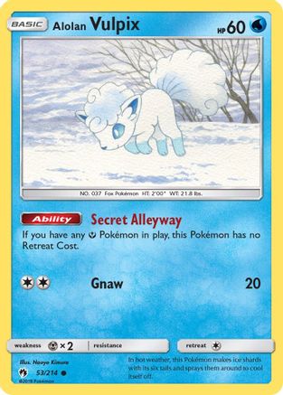 Alolan Vulpix (053/214) [SM  Lost Thunder] - Common