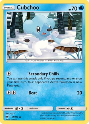 Cubchoo (061/214) [SM  Lost Thunder] - Common