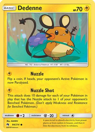Dedenne (084/214) [SM  Lost Thunder] - Common
