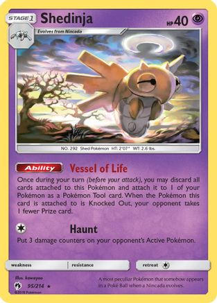 Shedinja (095/214) [SM  Lost Thunder] - Rare