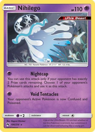 Nihilego (106/214) [SM  Lost Thunder] Holofoil - Holo Rare